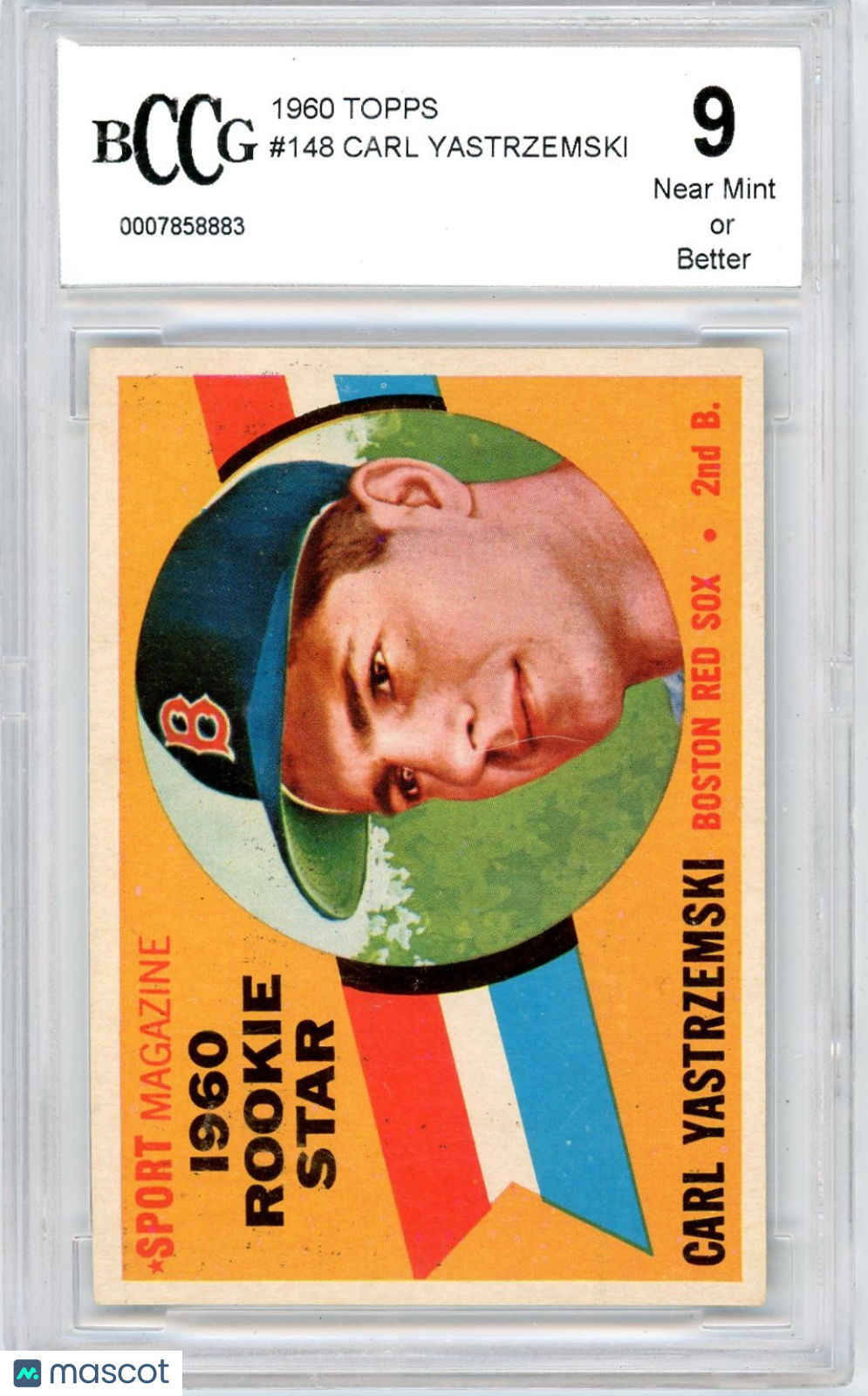 1960 Topps Carl Yastrzemski RS #148 BCCG 9 Rookie