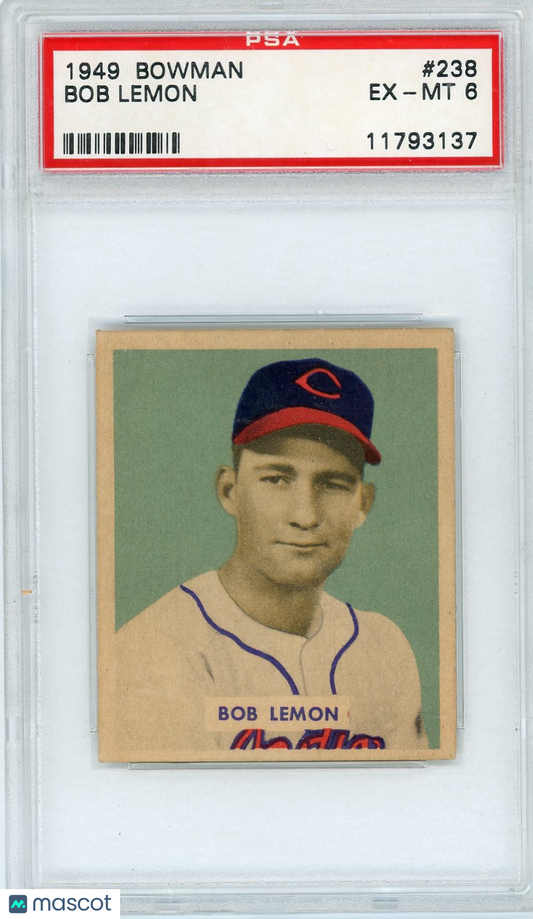 1949 Bowman Bob Lemon #238 PSA 6