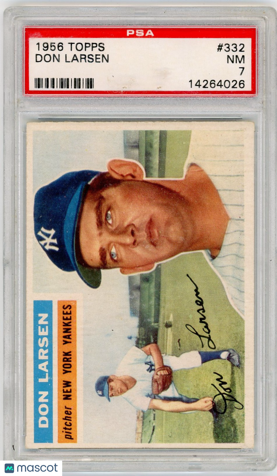 1956 Topps Don Larsen #332 PSA 7