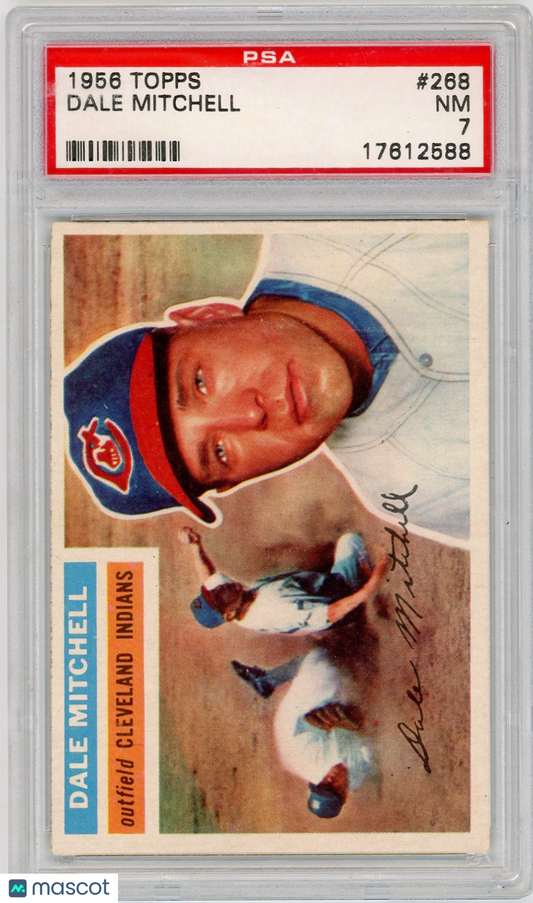 1956 Topps Dale Mitchell #268 PSA 7