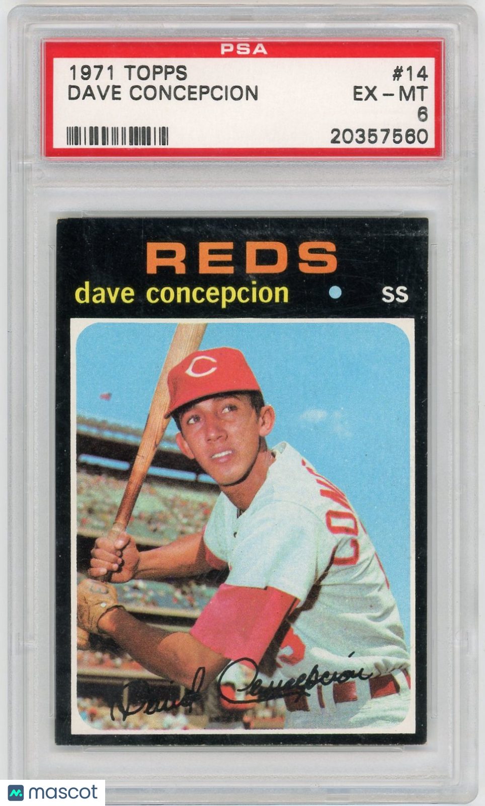 1971 Topps Dave Concepcion #14 PSA 6