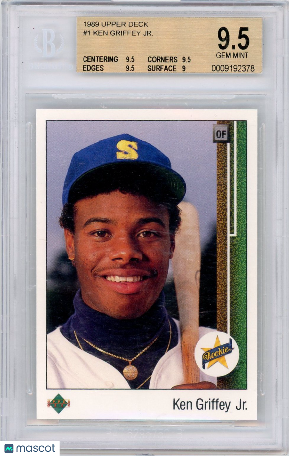 1989 Upper Deck Ken Griffey Jr. #1 BGS 9.5 Rookie