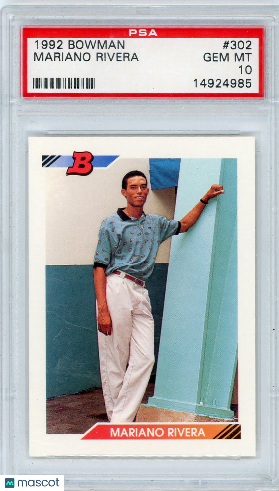 1992 Bowman Mariano Rivera #302 PSA 10