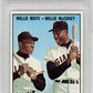 1967 Topps Fence Busters #423 W. Mays W. Mccovey PSA 8