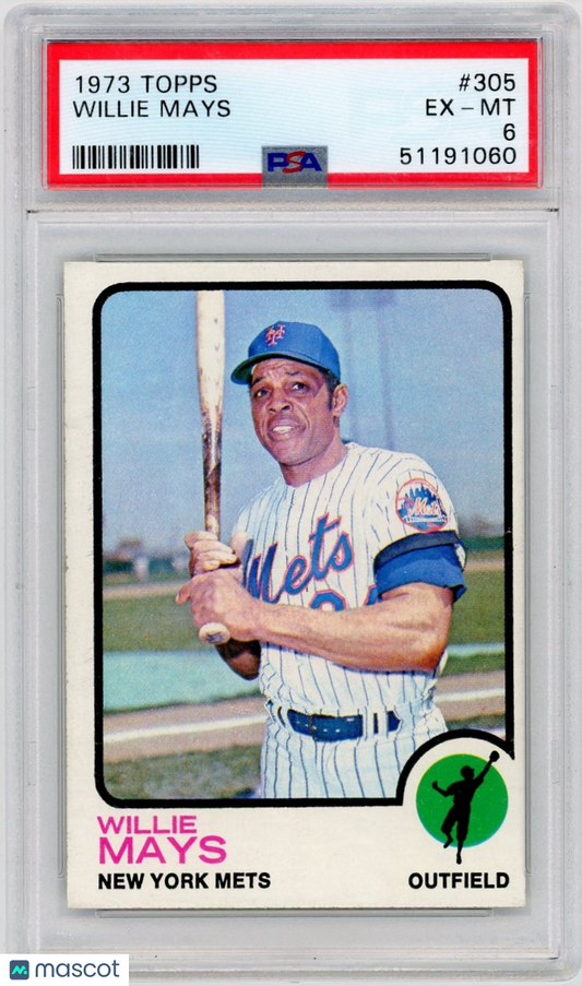 1973 Topps Willie Mays #305 PSA 6