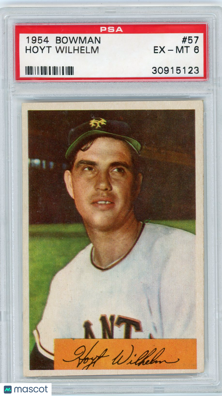 1954 Bowman Hoyt Wilhelm #57 PSA 6
