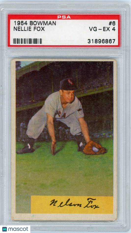 1954 Bowman Nellie Fox #6 PSA 4