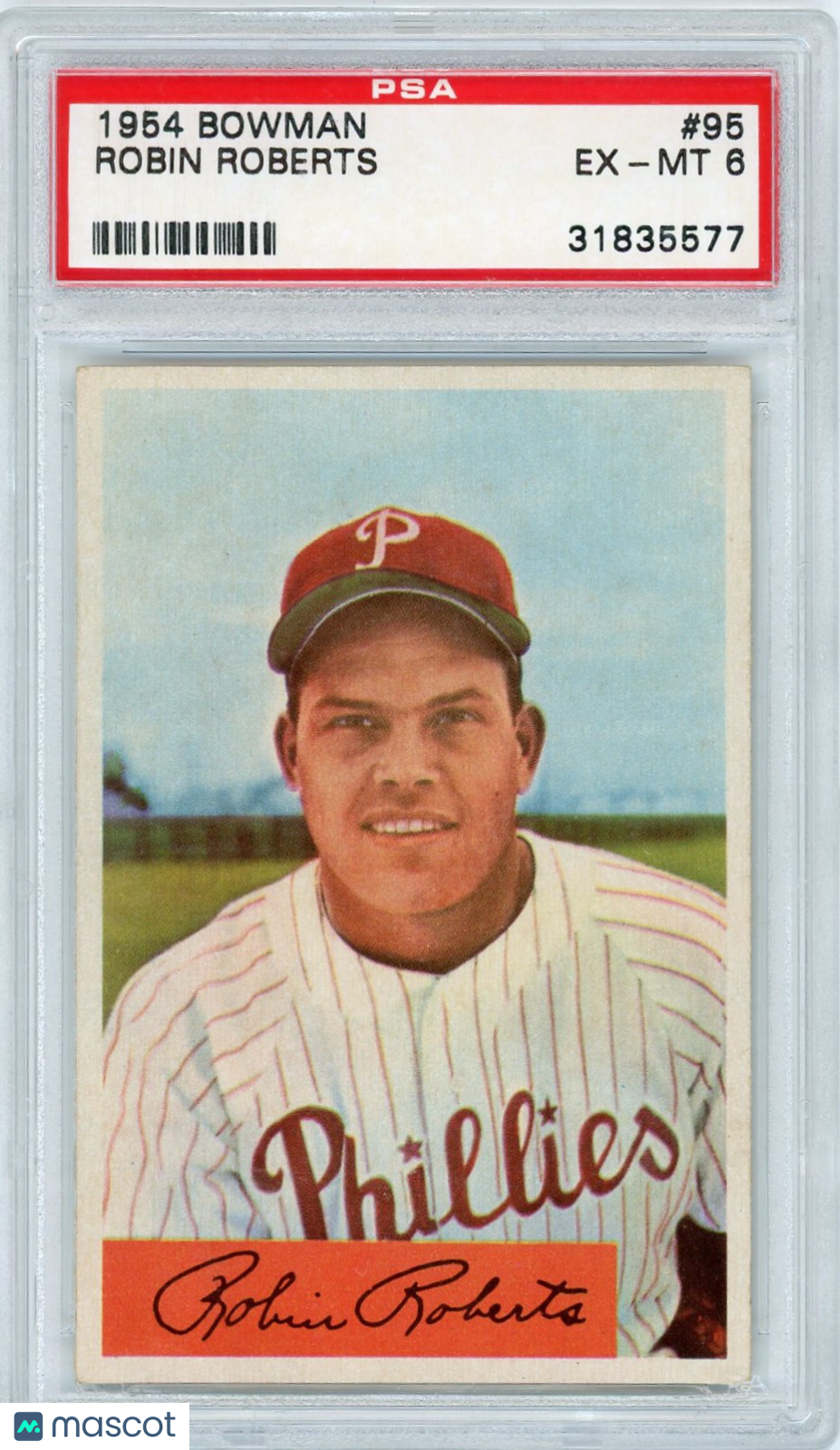 1954 Bowman Robin Roberts #95 PSA 6