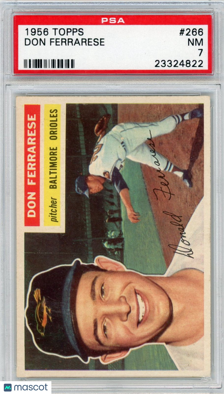 1956 Topps Don Ferrarese #266 PSA 7