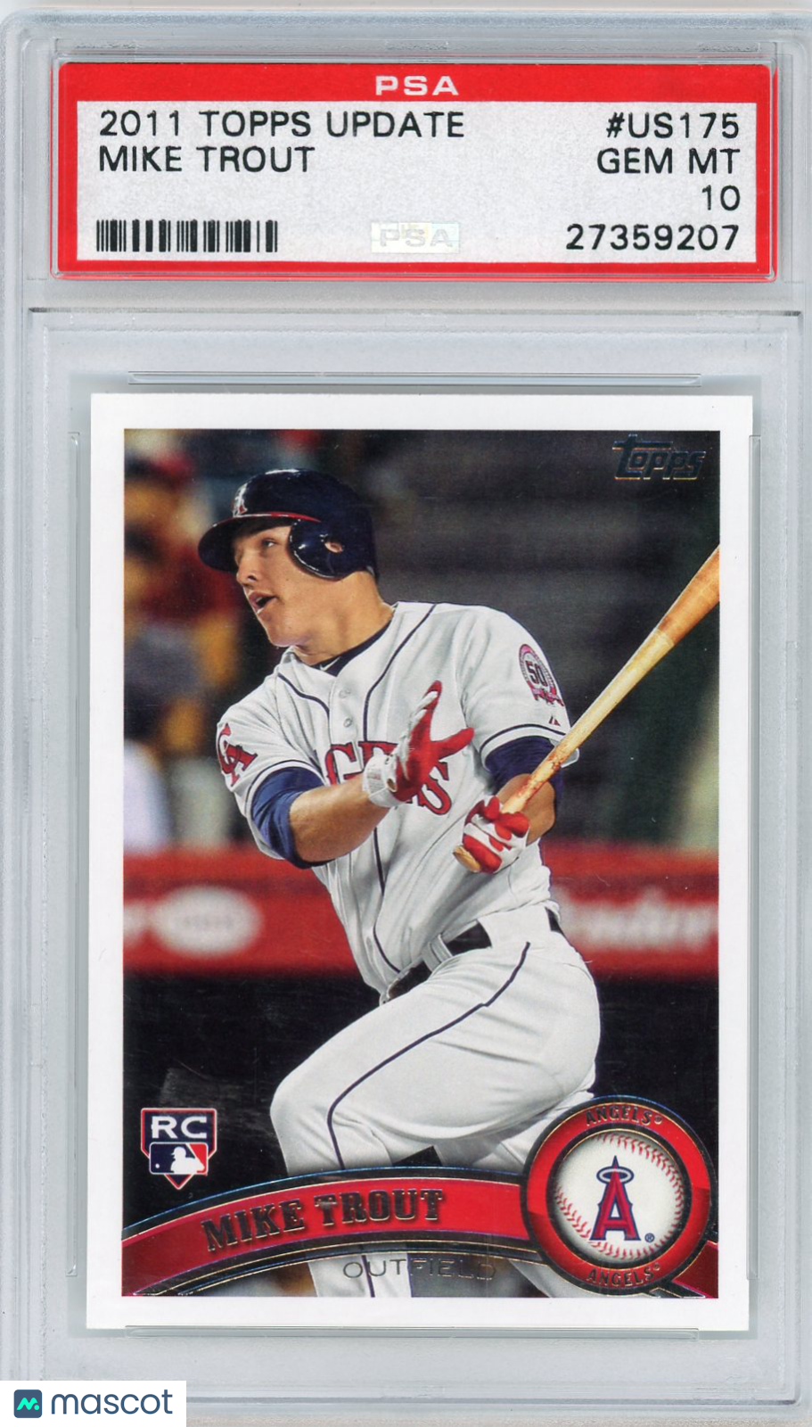 2011 Topps Update Mike Trout #US175 PSA 10