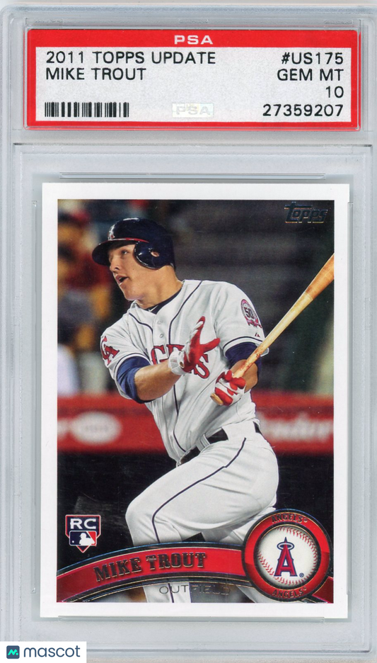 2011 Topps Update Mike Trout #US175 PSA 10