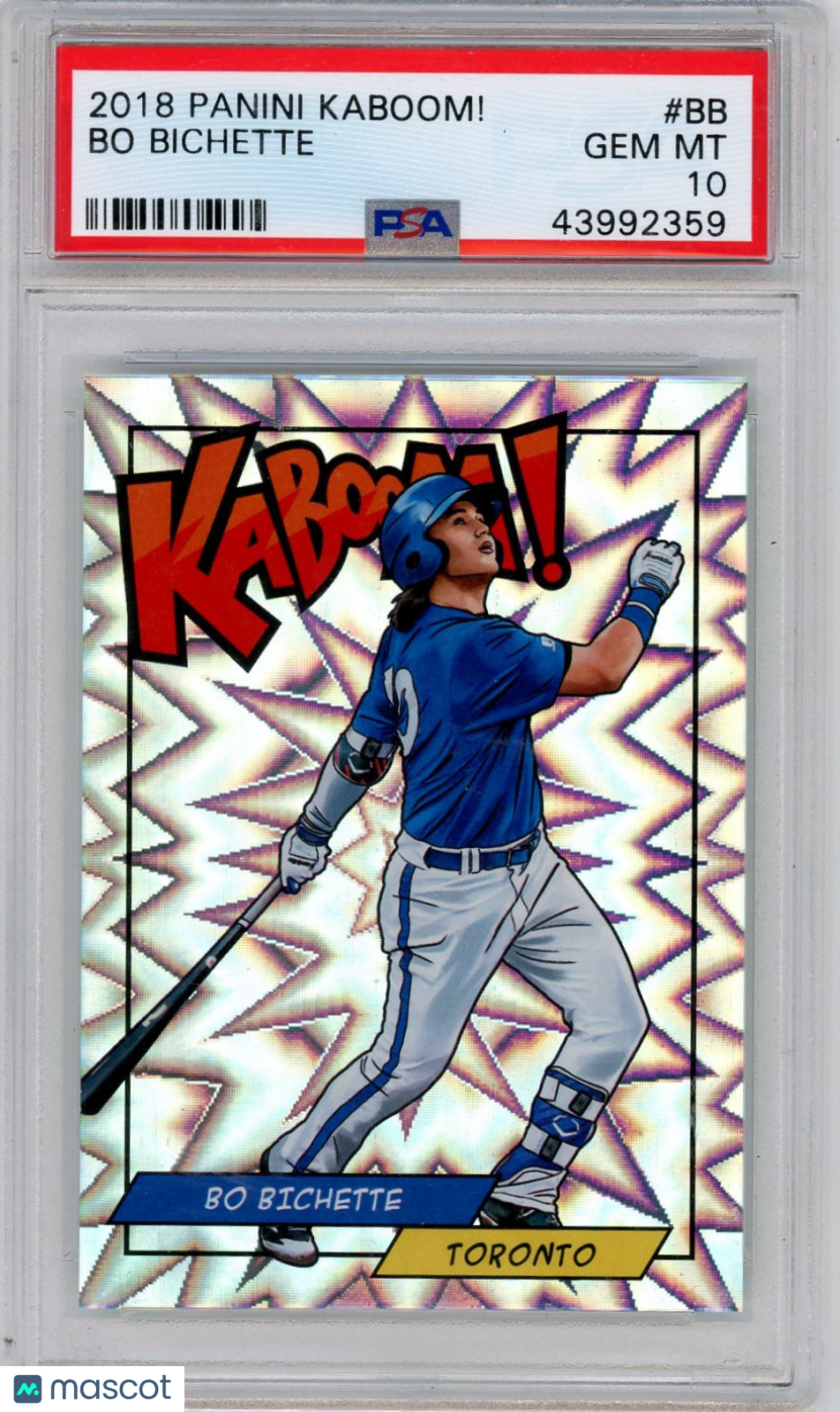2018 Panini Kaboom! Bo Bichette #BB PSA 10