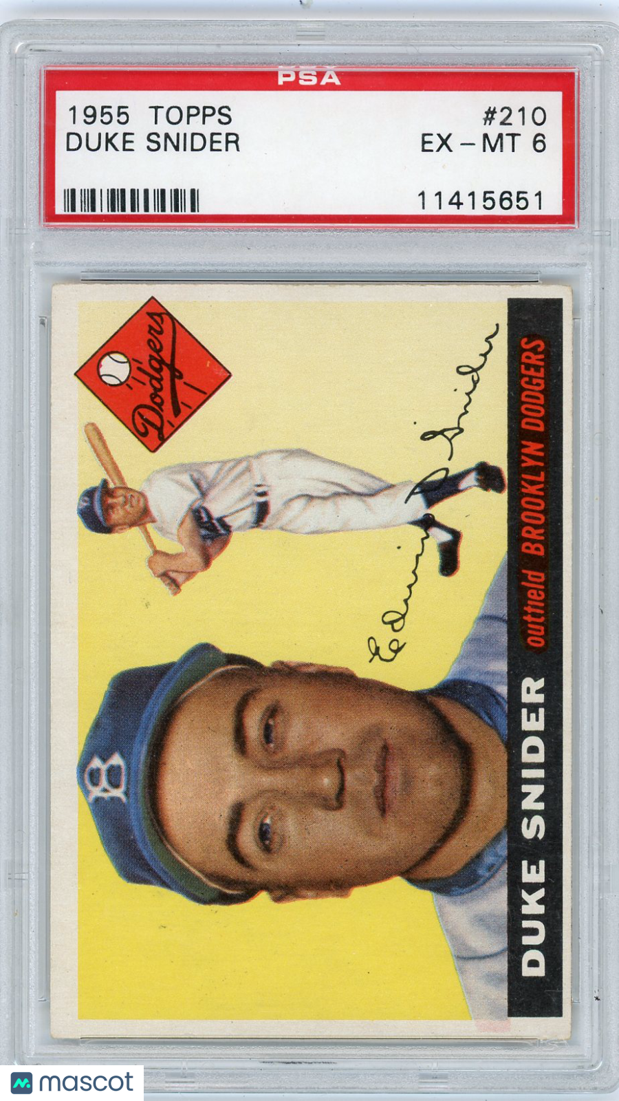 1955 Topps Duke Snider #210 PSA 6