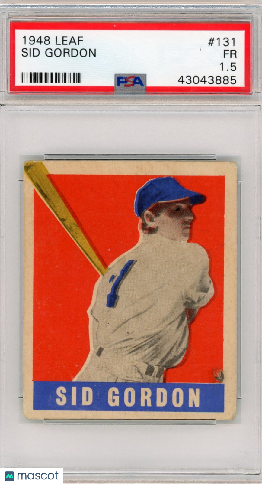 1948 Leaf Sid Gordon #131 PSA 1.5