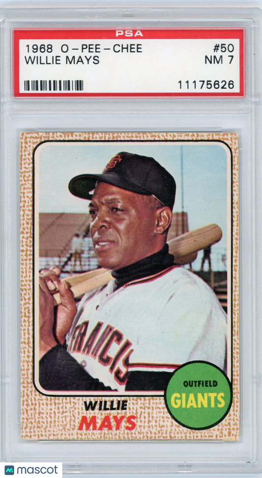 1968 O-Pee-Chee Willie Mays #50 PSA 7
