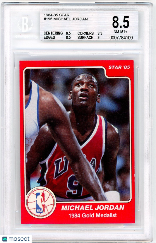 1984 Star Michael Jordan OLY ! #195 BGS 8.5