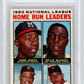 1964 Topps Cepeda Mays McCovey Aaron NL Home Run Leaders #9 BVG 5 /Hank