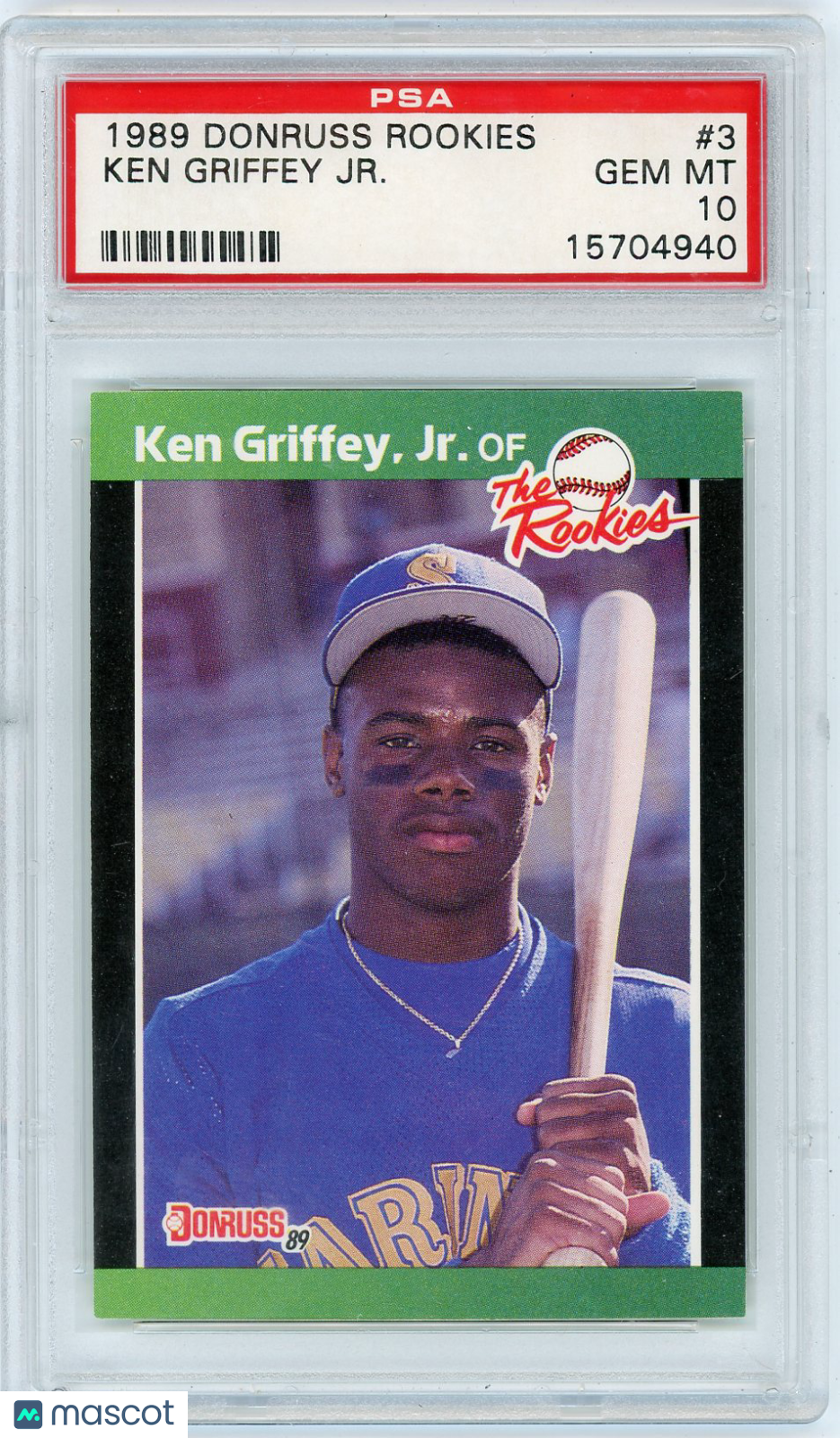 1989 Donruss Rookies Ken Griffey JR. #3 PSA 10