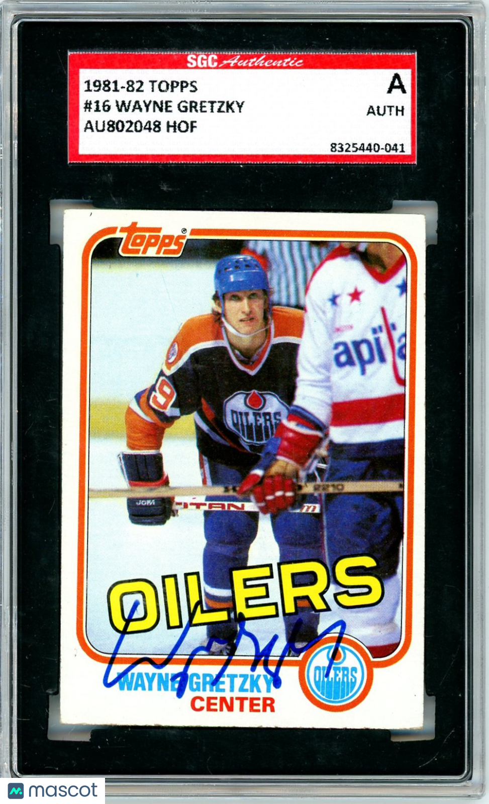 1981-82 Topps Wayne Gretzky #16 SGC Authentic Auto Authentic