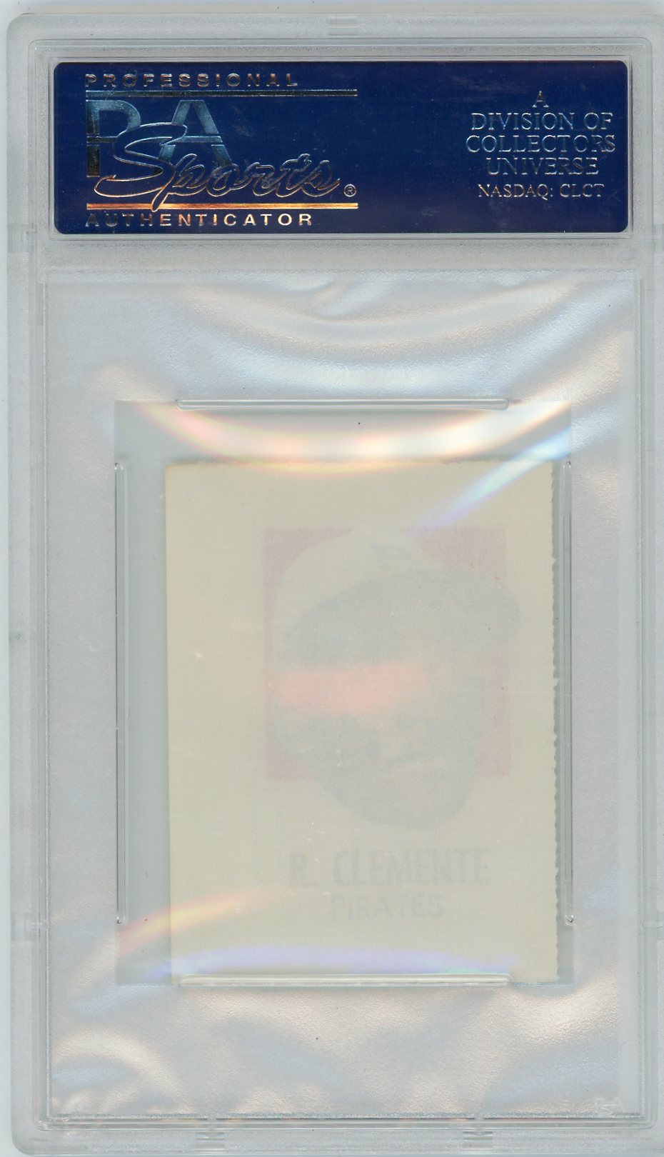 1971 Topps Tattoos Perforated Roberto Clemente PSA 8