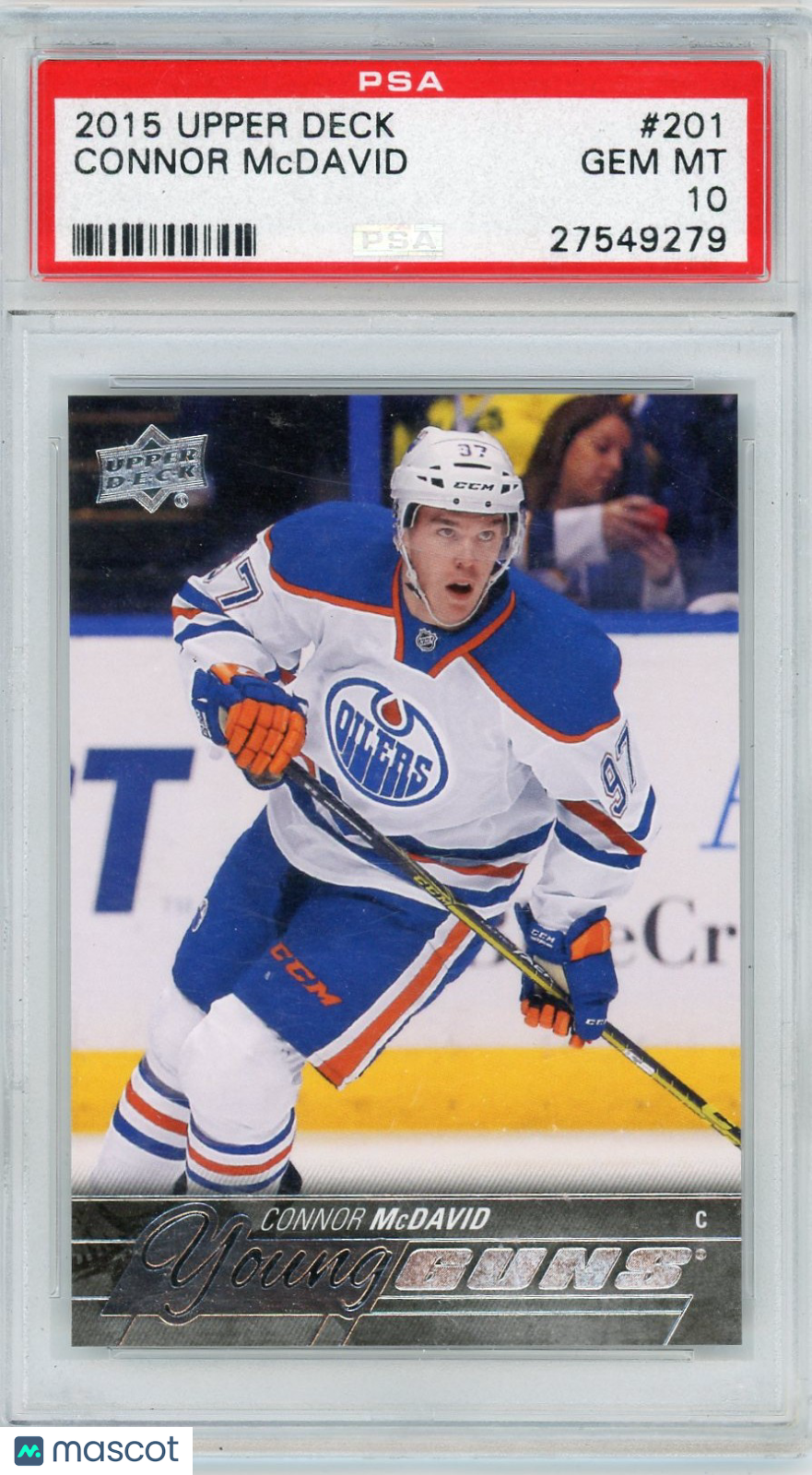 2015 Upper Deck Connor McDavid #201 PSA 10