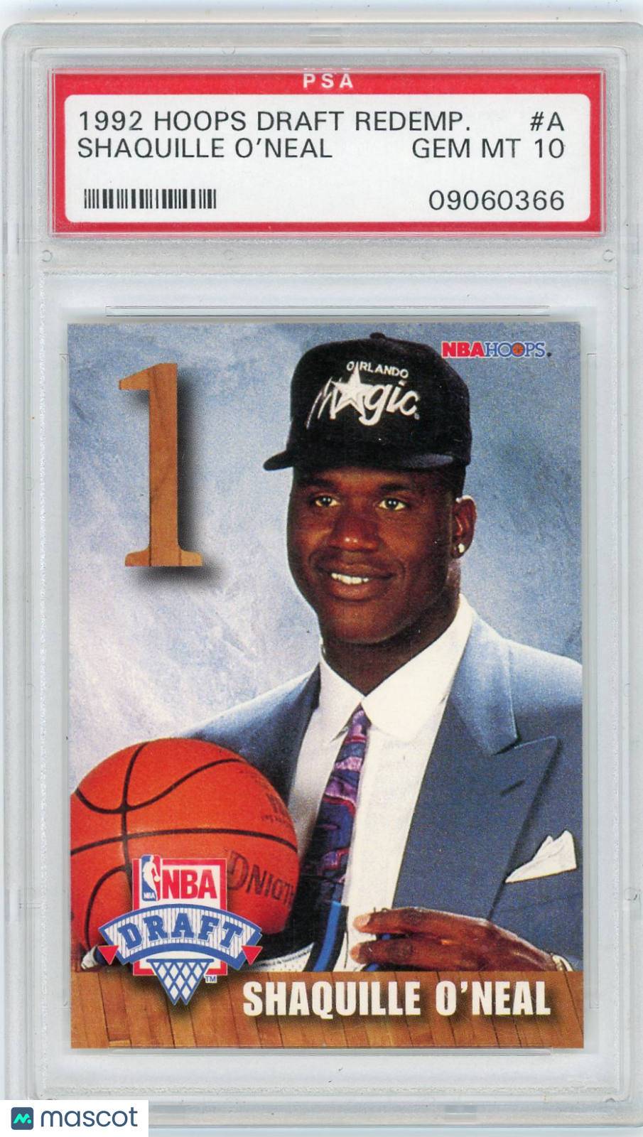 1992 Hoops Draft Redemption Shaquille O'Neal #A PSA 10