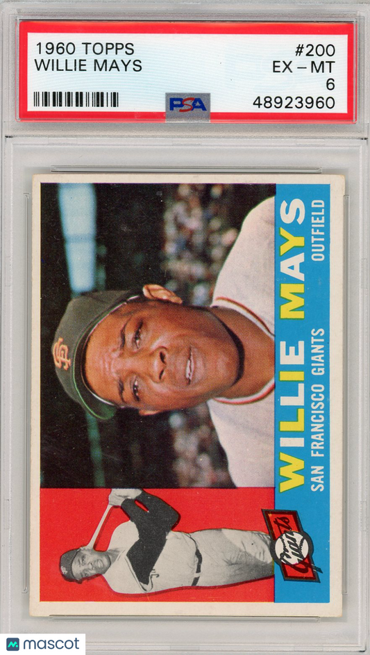 1960 Topps Willie Mays #200 PSA 6
