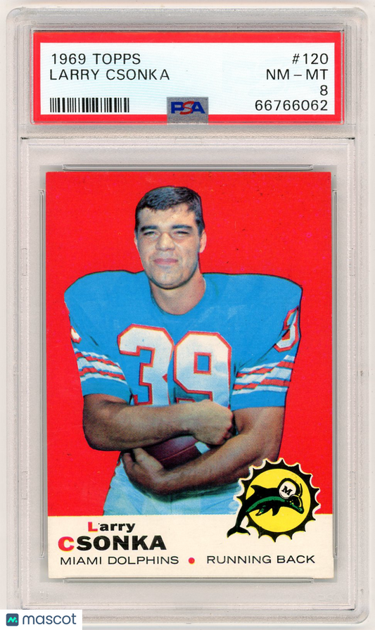 1969 Topps Larry Csonka #120 PSA 8