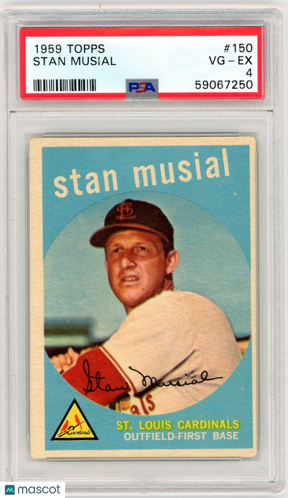 1959 Topps Stan Musial #150 PSA 4