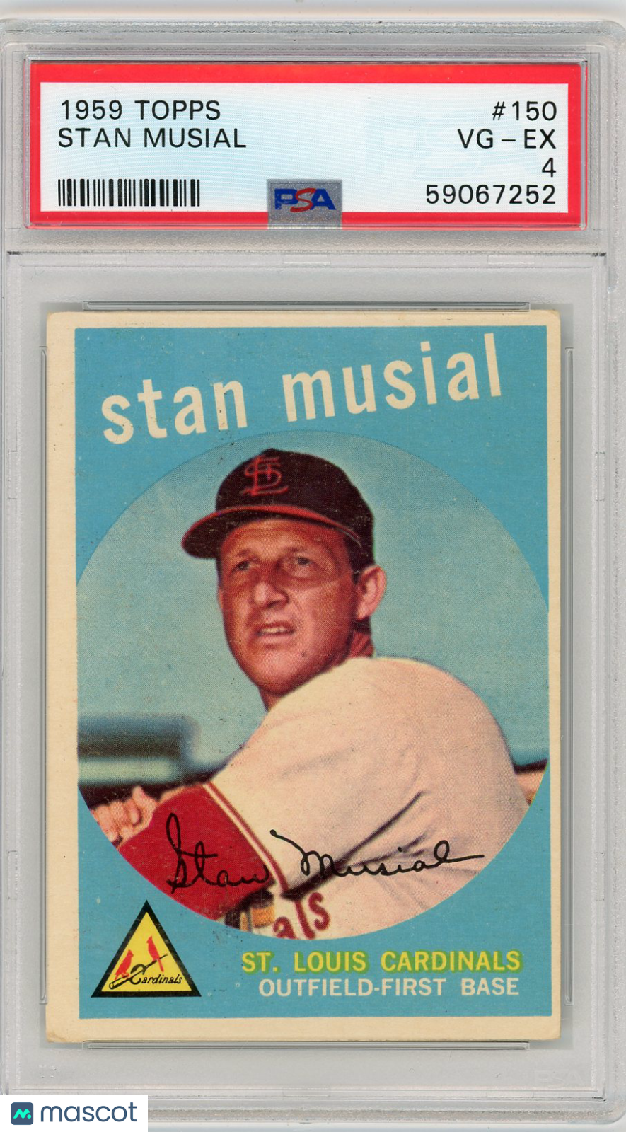 1959 Topps Stan Musial #150 PSA 4