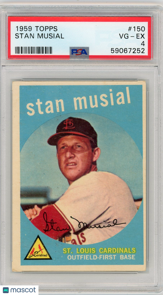 1959 Topps Stan Musial #150 PSA 4