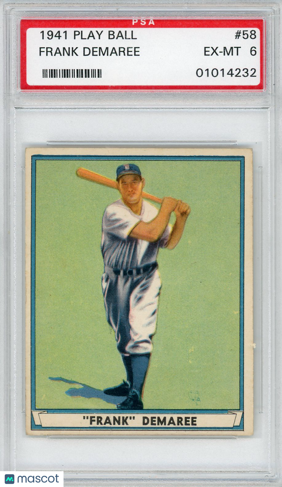 1941 Play Ball Frank Demaree #58 PSA 6