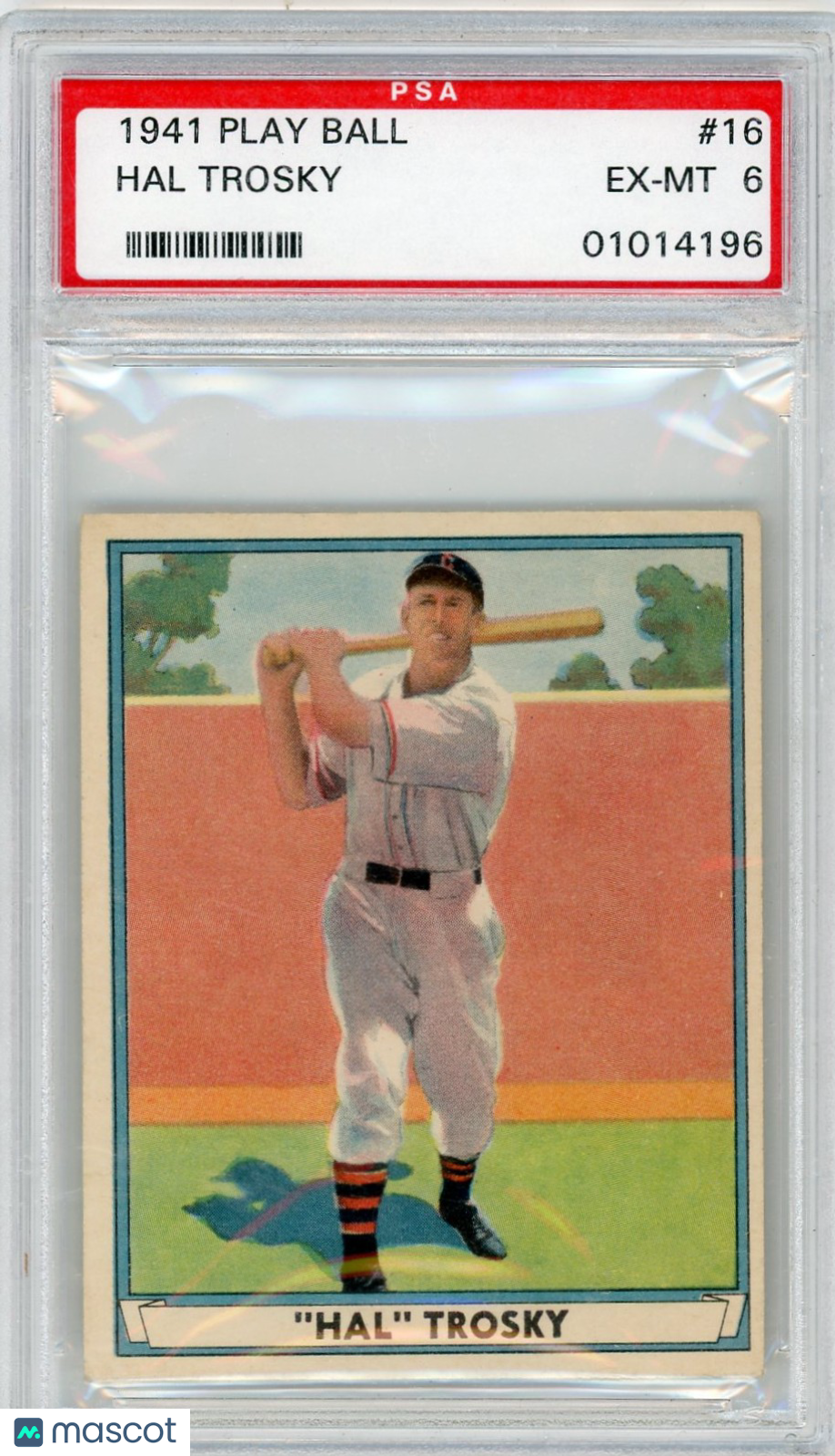 1941 Play Ball Hal Trosky #16 PSA 6
