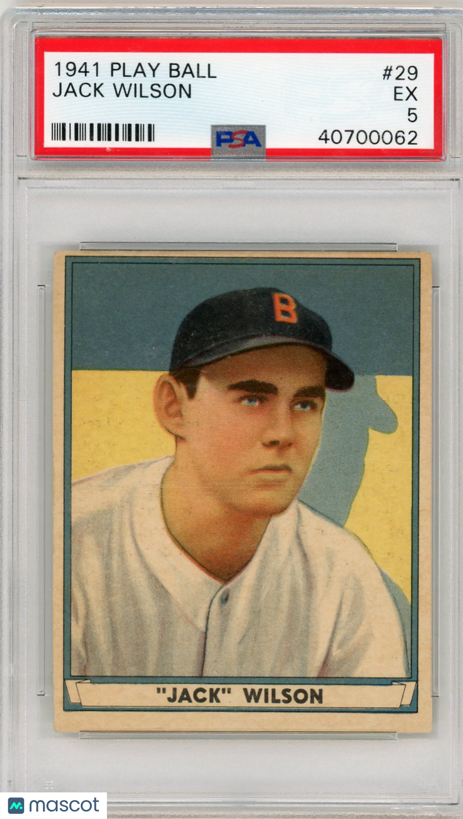 1941 Play Ball Jack Wilson #29 PSA 5