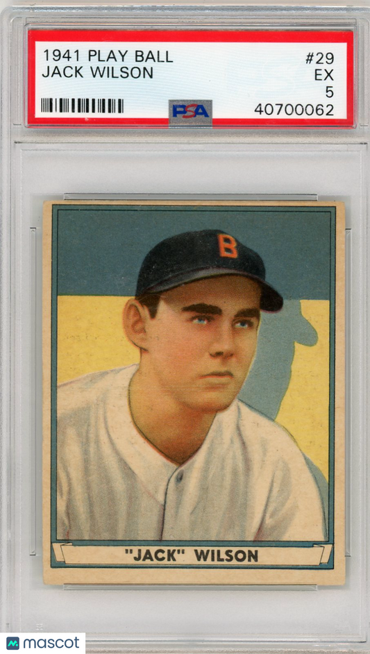 1941 Play Ball Jack Wilson #29 PSA 5