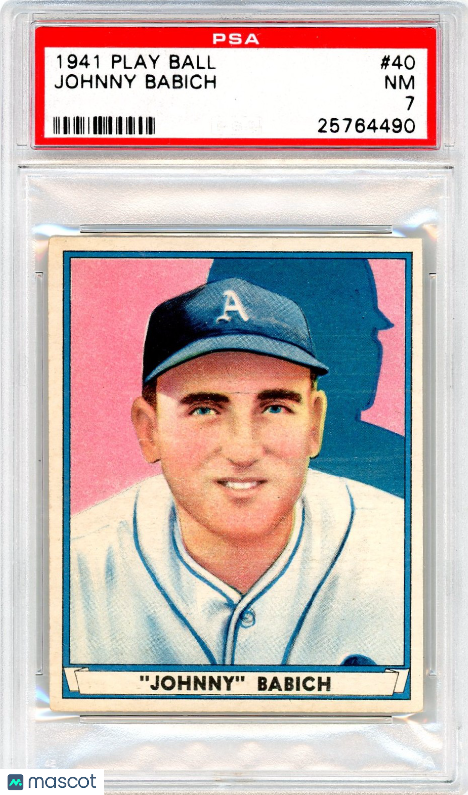 1941 Play Ball Johnny Babich #40 PSA 7