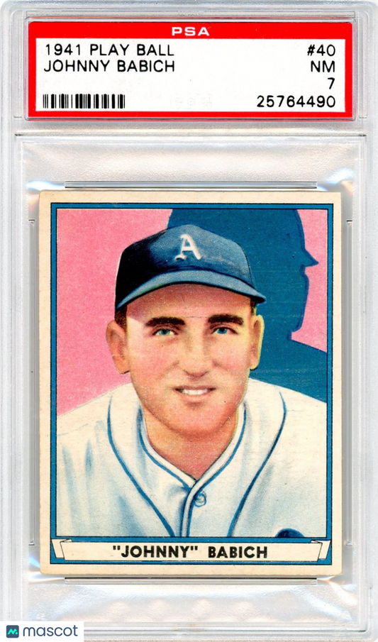 1941 Play Ball Johnny Babich #40 PSA 7