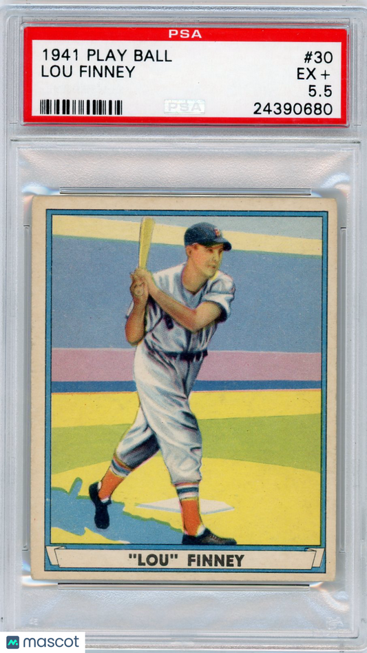 1941 Play Ball Lou Finney #30 PSA 5.5