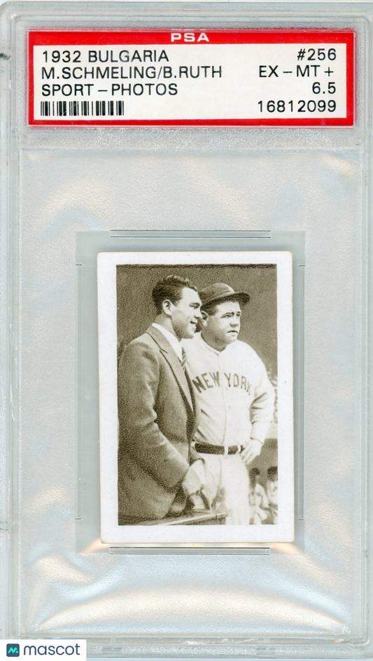 1932 Bulgaria Sport-Photos B. Ruth M. Schmeling #256 PSA 6.5