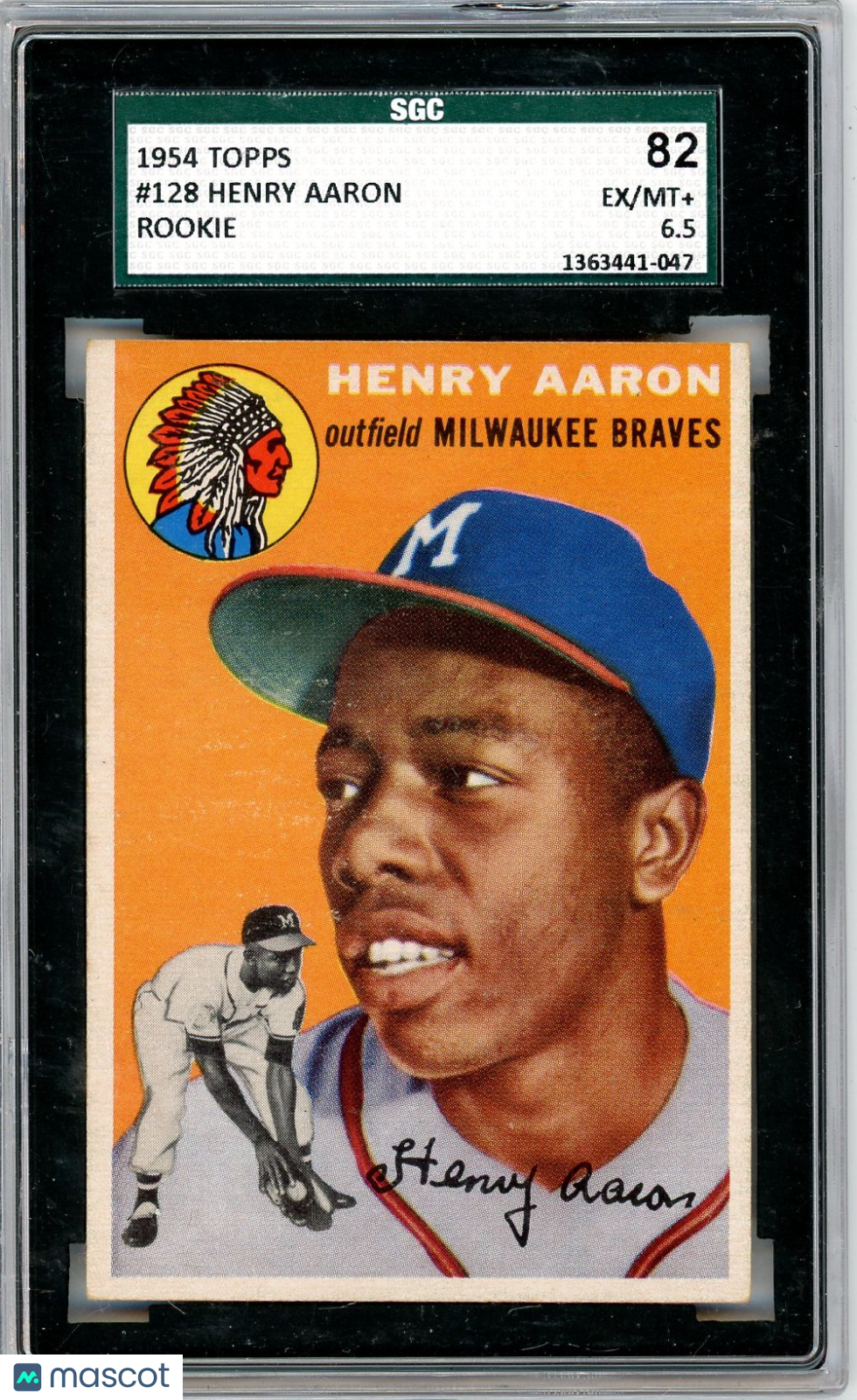 1954 Topps Henry Aaron #128 SGC 6.5