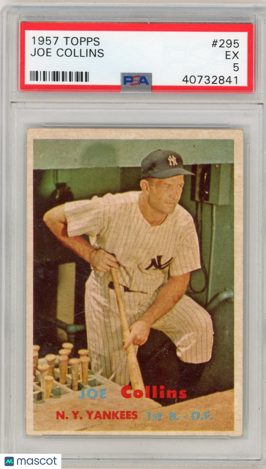 1957 Topps Joe Collins #295 PSA 5