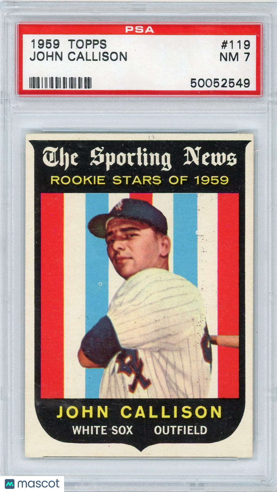 1959 Topps John Callison #119 PSA 7