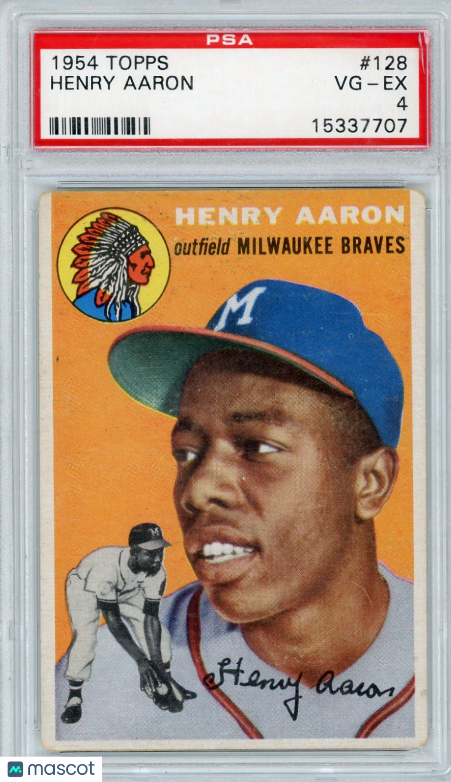 1954 Topps Henry Aaron #128 PSA 4