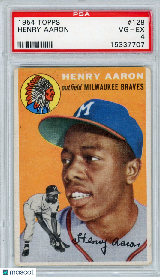 1954 Topps Henry Aaron #128 PSA 4