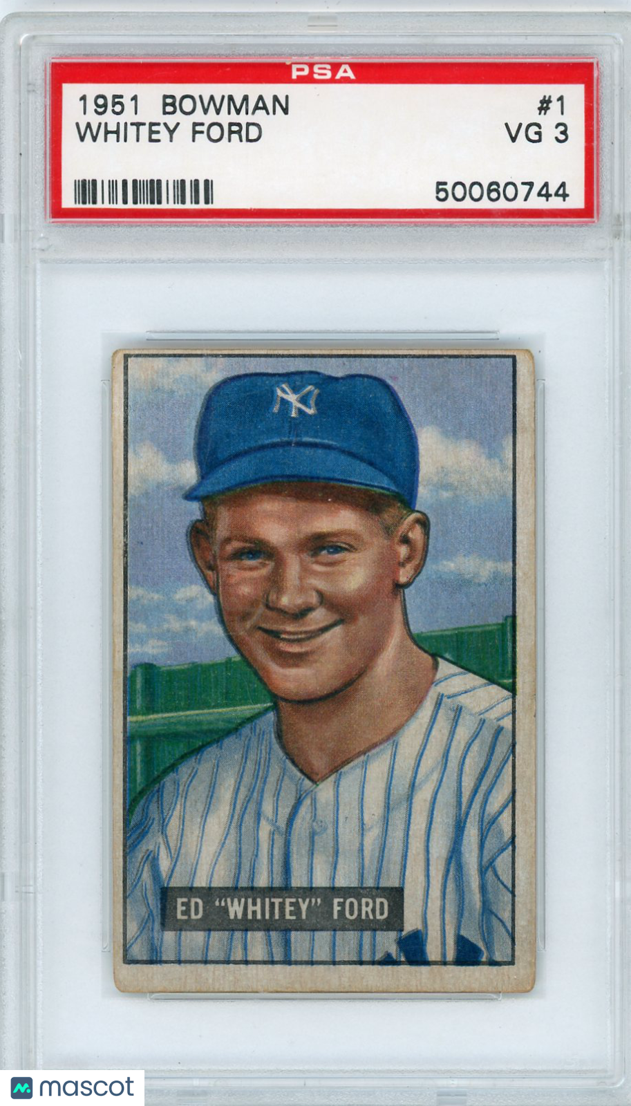 1951 Bowman Whitey Ford #1 PSA 3