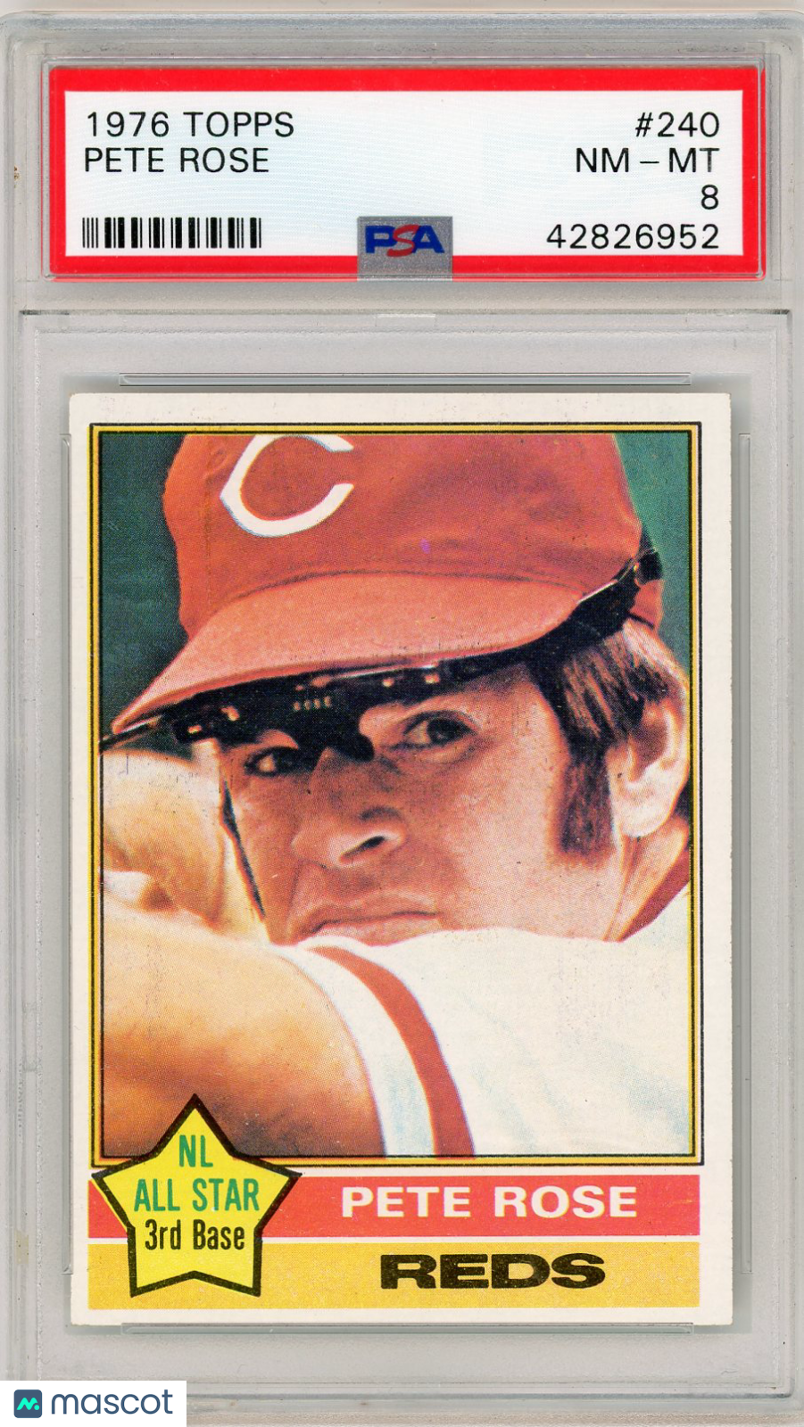 1976 Topps Pete Rose #240 PSA 8