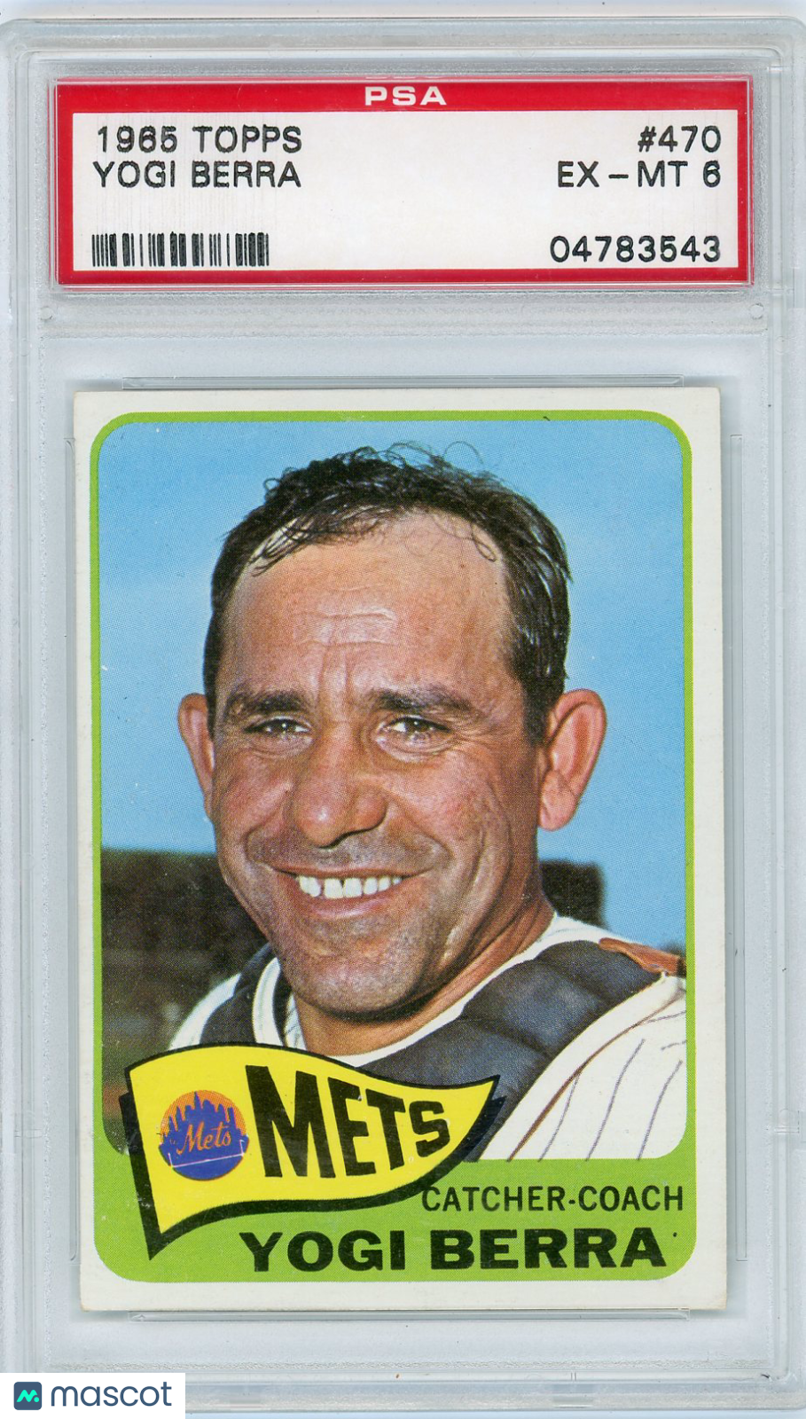 1965 Topps Yogi Berra #470 PSA 6