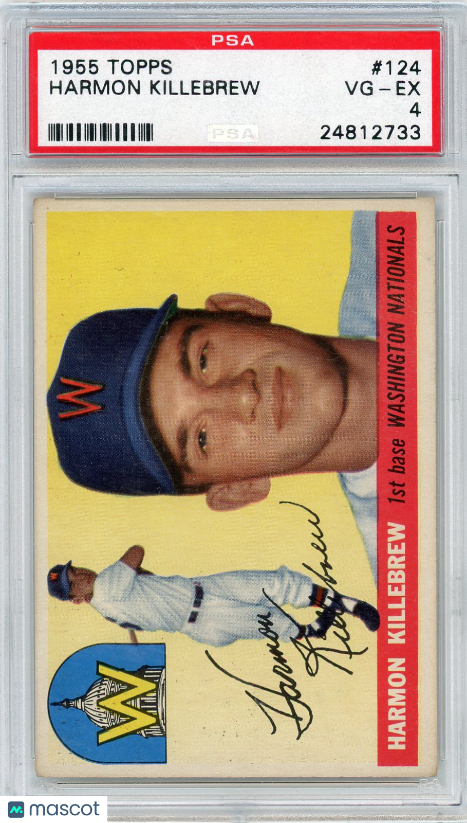 1955 Topps Harmon Killebrew #124 PSA 4