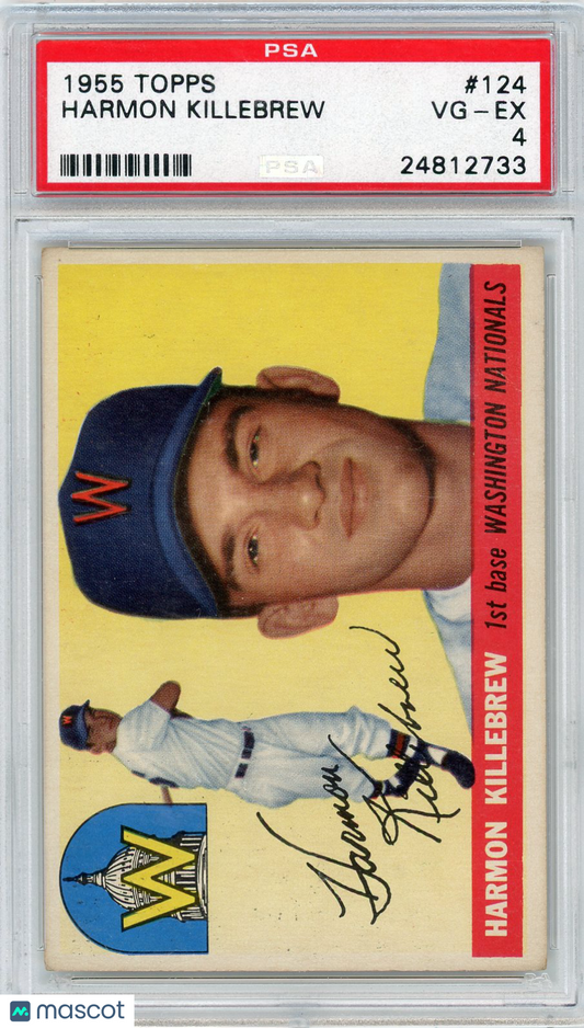 1955 Topps Harmon Killebrew #124 PSA 4