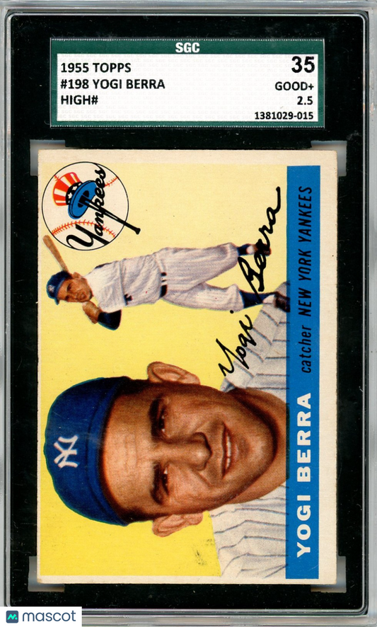 1955 Topps Yogi Berra #198 SGC 2.5